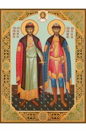Икона Александр Невский и Дмитрий Донской благоверные, арт MSM-0636