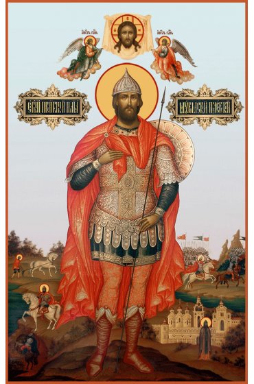 Икона Александр Невский, арт MSM-0656