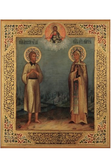 Икона Алексий Человек Божий и Мария Египетская, арт MSM-3451