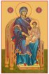 Икона Божья Матерь на троне, арт MSM-389