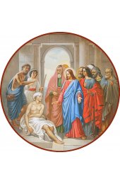 Икона Господь исцеляет слепорожденного, арт MSM-4693
