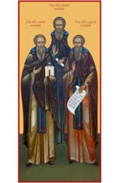 Икона Зосима, Савватий и Герман Соловецкие, арт MSM-6646