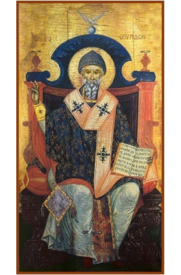 Икона Спиридон Тримифунтский, арт MSM-6753