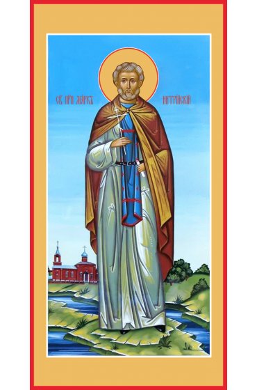 Икона Марк Нитрийский Египетский подвижник постник ростовая, арт R-MSM-0385