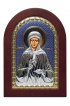 Икона Матрона Московская в серебряном окладе, арт ДВ-026