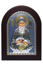 Икона Паисий Святогорец в серебряном окладе, арт ДВ-029