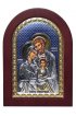 Икона Святое Семейство в серебряном окладе, арт ДВ-031