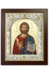 Икона Господь Вседержитель в серебряном окладе 17*14 см, арт ДВ-034-1