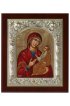 Икона Божья Матерь Одигитрия в серебряном окладе 17*14 см арт ДВ-041