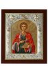 Икона Пантелеймон Целитель в серебряном окладе 17*14 см арт ДВ-049