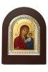 Икона Божья Матерь Казанская в серебряном окладе 9,5*7,5 см арт ДВ-082