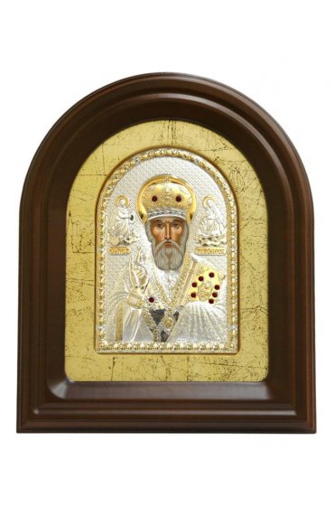 Икона Николай Чудотворец в киоте 28*23 см см арт ДВ-109