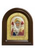 Икона Николай Чудотворец в киоте с эмалью 28*23 см см арт ДВ-111