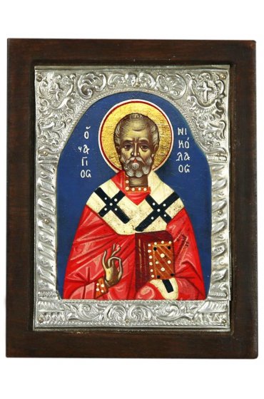 Икона Николай Чудотворец писаная, арт ДВ-156