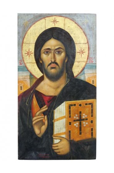 Икона Спаситель Синайский писаная, арт ДВ-162