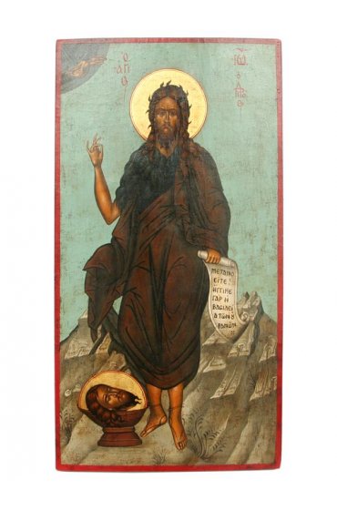 Икона Иоанн Предтеча писаная, арт ДВ-171