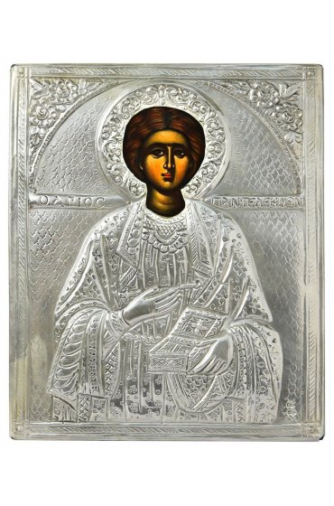 Икона Пантелеймон Целитель писаная, арт ДВ-180