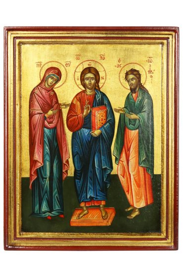Икона Деисус писаная, арт ДВ-193
