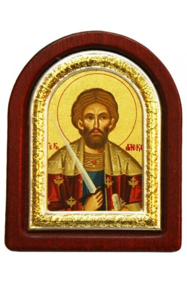 Икона Александр Невский 7*6 см, арт ДВ-339