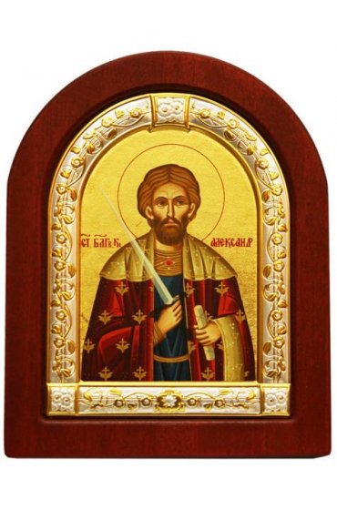 Икона Александр Невский 11*9 см, арт ДВ-340