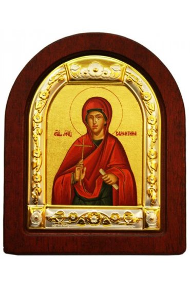 Икона Валентина Кесарийская 11*9 см, арт ДВ-346