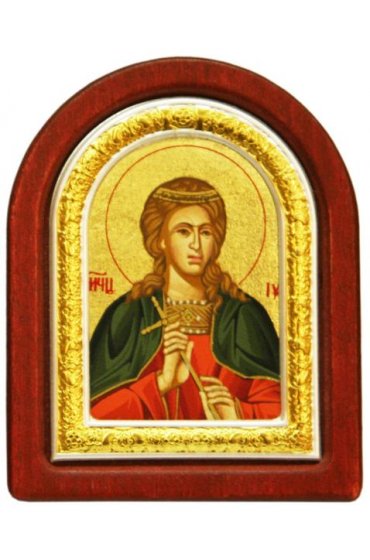 Икона Иулия Святая 7*6 см, арт ДВ-366