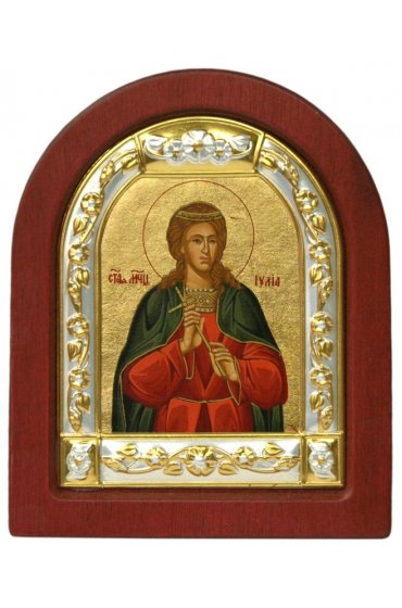Икона Иулия Святая 11*9 см, арт ДВ-367