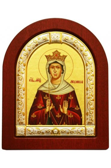 Икона Людмила Чешская 11*9 см, арт ДВ-371