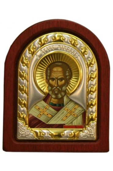 Икона Николай Чудотворец 7*6 см, арт ДВ-381