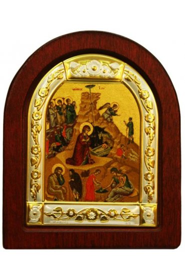 Икона Рождество Христово 11*9 см, арт ДВ-407