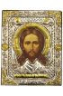 Икона Спас Нерукотворный в серебряном окладе, арт ДВ-416