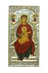 Икона Божья Матерь на Троне в серебряном окладе, арт ДВ-421