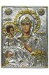 Икона Божья Матерь Троеручица в серебряном окладе, арт ДВ-434