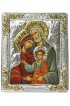 Икона Святое Семейство в серебряном окладе, арт ДВ-446