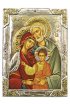 Икона Святое Семейство в серебряном окладе, арт ДВ-447