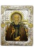 Икона Сергий Радонежский в серебряном окладе, арт ДВ-461