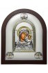 Икона Божья Матерь Казанская в серебряном окладе, арт ДВ-472