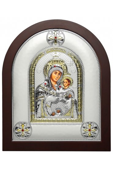 Икона Божья Матерь Вифлеемская в серебряном окладе, арт ДВ-476