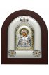 Икона Божья Матерь Семистрельная в серебряном окладе, арт ДВ-481