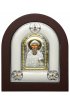 Икона Спиридон Тримифунтский в серебряном окладе, арт ДВ-493