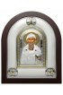 Икона Спиридон Тримифунтский в серебряном окладе, арт ДВ-494