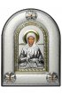 Икона Матрона Святая Блаженная в серебряном окладе, арт ДВ-506