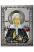 Икона Матрона Блаженная в серебряном окладе, арт ДВ-534