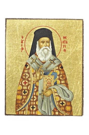 Икона Нектарий Эгинский на магните арт ДВМ-016