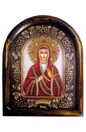 Икона Валентина Мученица из бисера, арт ДИ-650