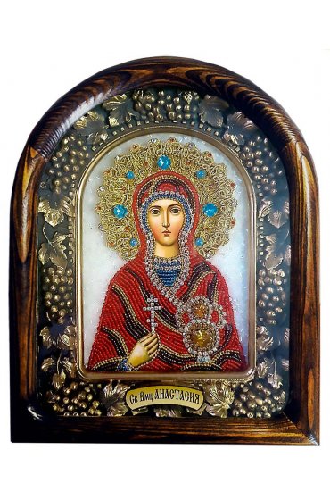 Икона Анастасия Великомученица из бисера, арт ДИ-621