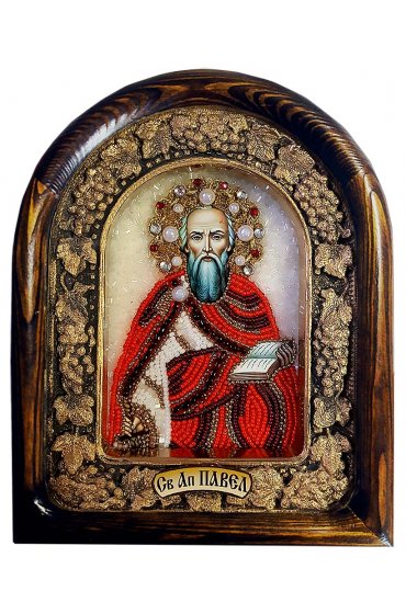 Икона Павел Апостол из бисера, арт ДИ-618