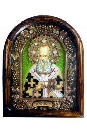 Икона Григорий Богослов Преподобный из бисера, арт ДИ-631