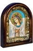 Икона Ангел Хранитель из бисера жемчуга и натуральных камней, арт ДИ-126
