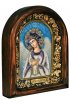 Икона Ангел Хранитель из бисера и натуральных камней, арт ДИ-132